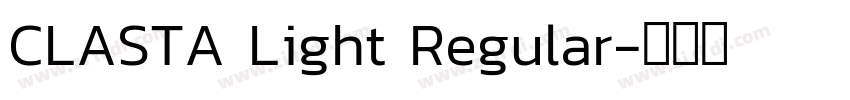 CLASTA Light Regular字体转换